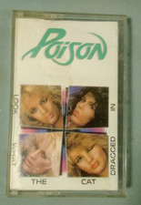 Poison Look What the Cat Dragged In, 1986 cassette, ART COVER IN POOR CONDITION