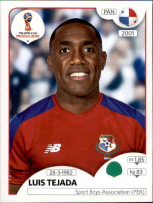 Panini WM 2018 World Cup Russia - Sticker 550 - Luis Tejada - Panama