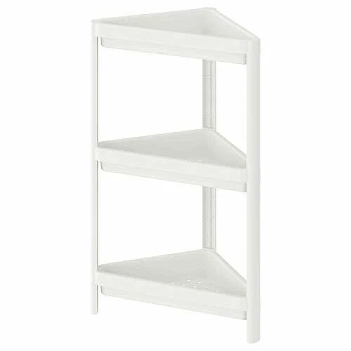 Etagère d'angle CORNER SHELF, ton blanc