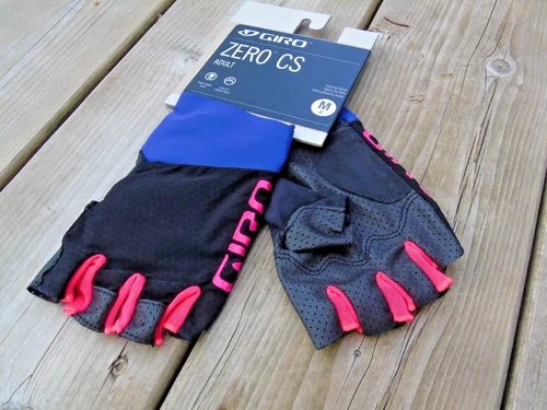 Genuine Giro Zero CS Cycling Gloves, Ultraviolet/Bright Pink, Medium, Men's, New