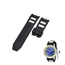 Russian Diver 1434 26mm Black Rubber Watch Strap For Invicta