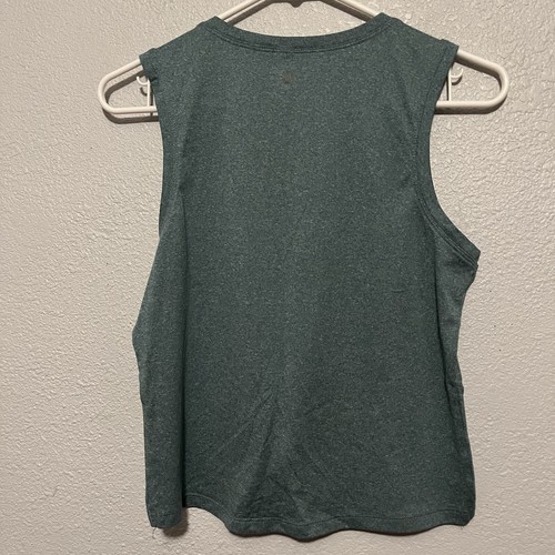 Balance Collection Space Dye Green Twist Front Activewear Tank Space dye Teal S - Picture 7 of 7