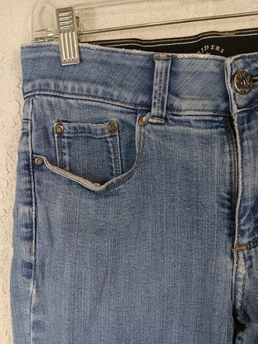 lee riders jeans womens 29x29 straightener stretch mid rise elastic waist blue - Picture 4 of 12