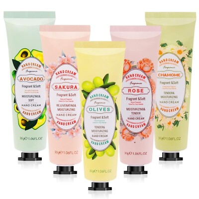 Handcreme-Set für raue rissige Haut 5er-Pack. mit Pflanzenduft nicht fettend