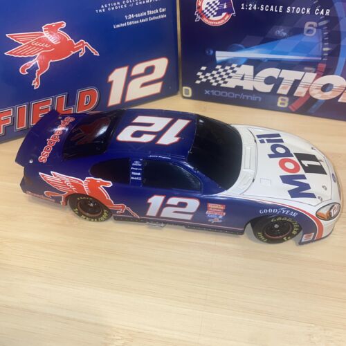 Jeremy Mayfield 2001 #12 Mobil 1 Bank 1:24 Car Vintage - Picture 6 of 9
