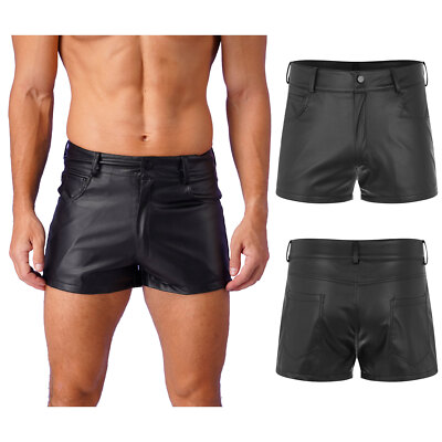 パンツ PERVERZE Washed Leather Flap Shorts PERVERZE Washed Leather Flap Shorts