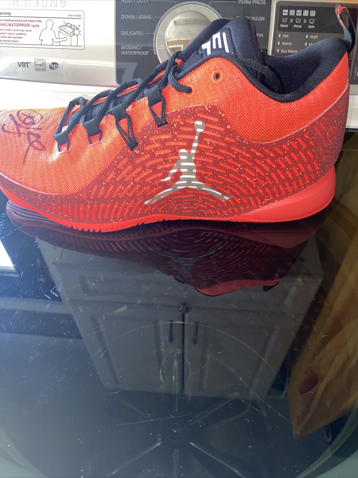 Chris Paul Autograph/Sign Red Air Jordan CPS.X Nike Shoe Steiner image 2