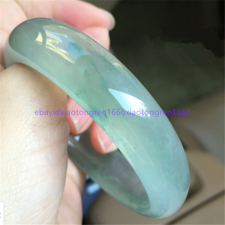 58 60mm Certified Natural GREEN Jadeite JADE Bracelet Bangle 2008-in - Foto 10