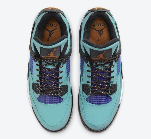 Nike Air Jordan 4 Golf NRG Torrey Pines Men’s Size 7.5 Teal Shoes CZ2439-300 - Picture 3 of 12