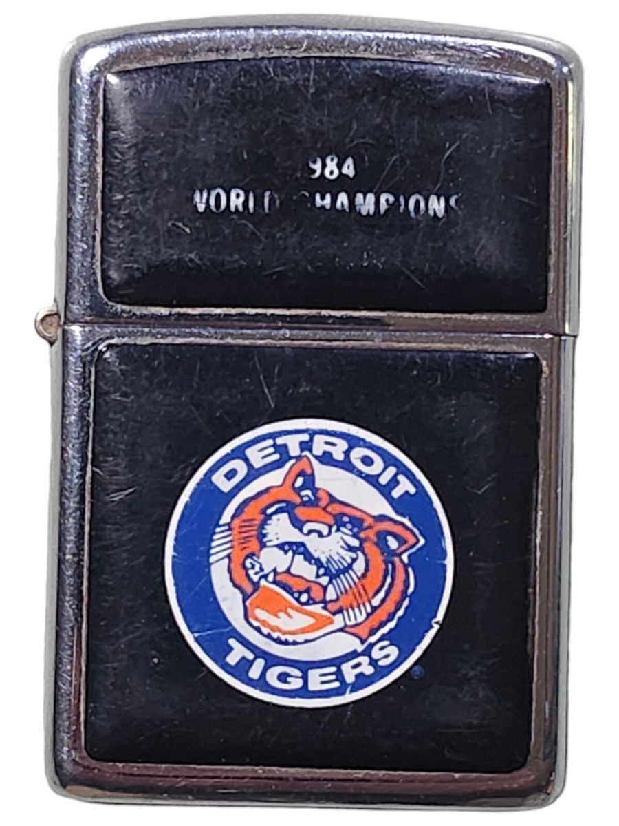 Vintage 1984 World Champions Detroit Tigers Zippo Lighter Free