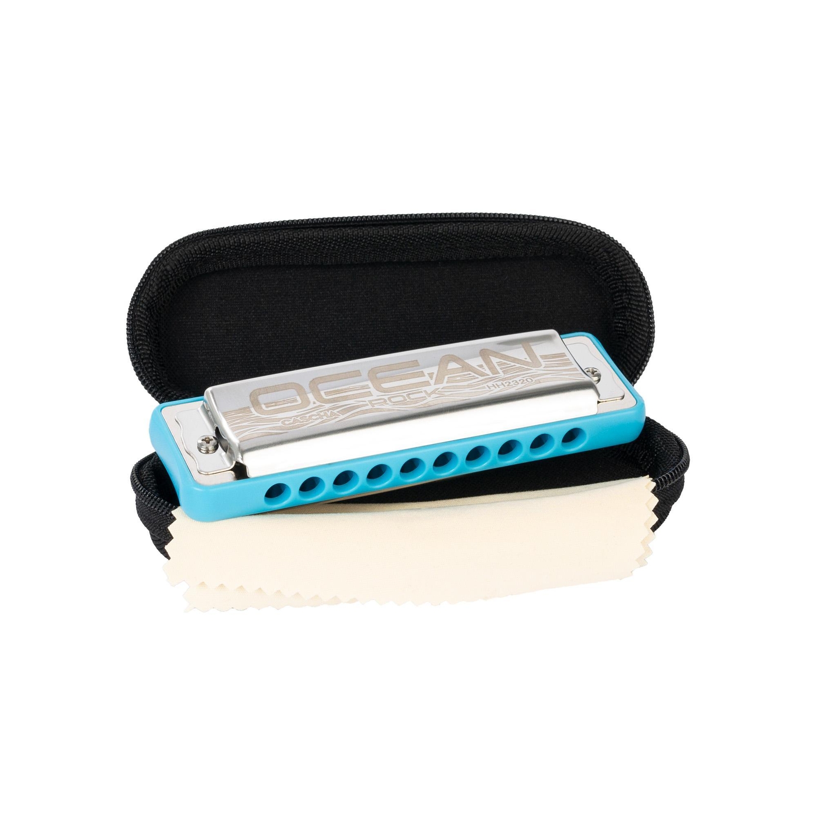 / Ocean Rock Blues Harmonica In A, Blue (incl. Stylish Soft ...