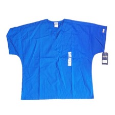 Cherokee Workwear Originals Chest Pocket V-Neck Scrub Royal Blue Unisex L 4777