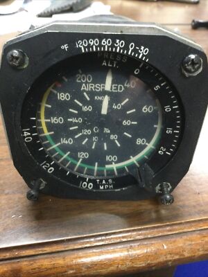 Cessna 177 Cardinal True Airspeed Indicator P/N C661010-0104