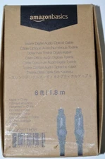 Amazon Basics Toslink Digital Audio Optical Cable 6ft 1.8 m