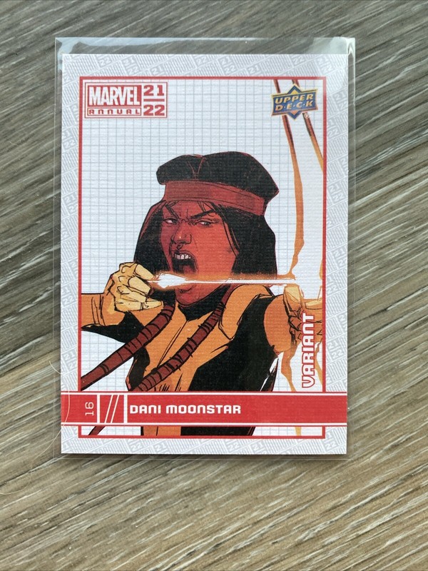 2021-22 Upper Deck Marvel Annual Dani Moonstar Canvas Parallel SP #16