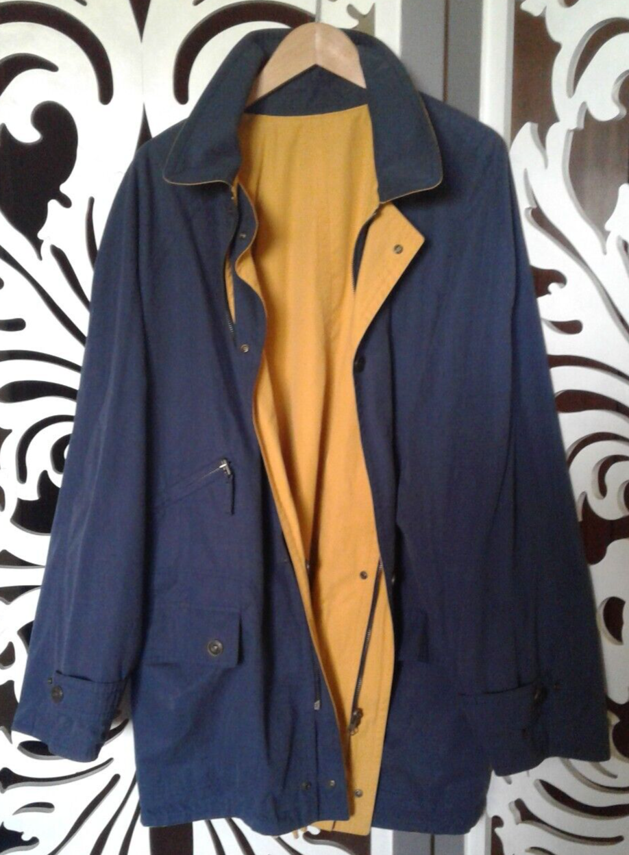 ARC'TERYX GIACCA A VENTO UOMO DOUBLE FACE GIALLA E BLU tg. XL