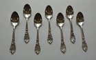 Set/7 Reed & Barton LA PARISIENNE Sterling Silver Teaspoons