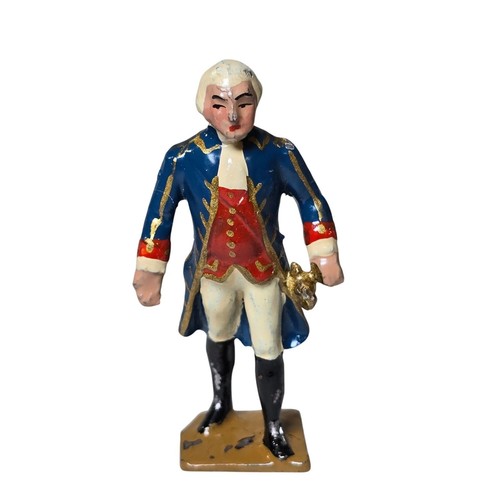 Soldatino giocattolo vintage George Washington CBG Mignot miniatura militare Francia
