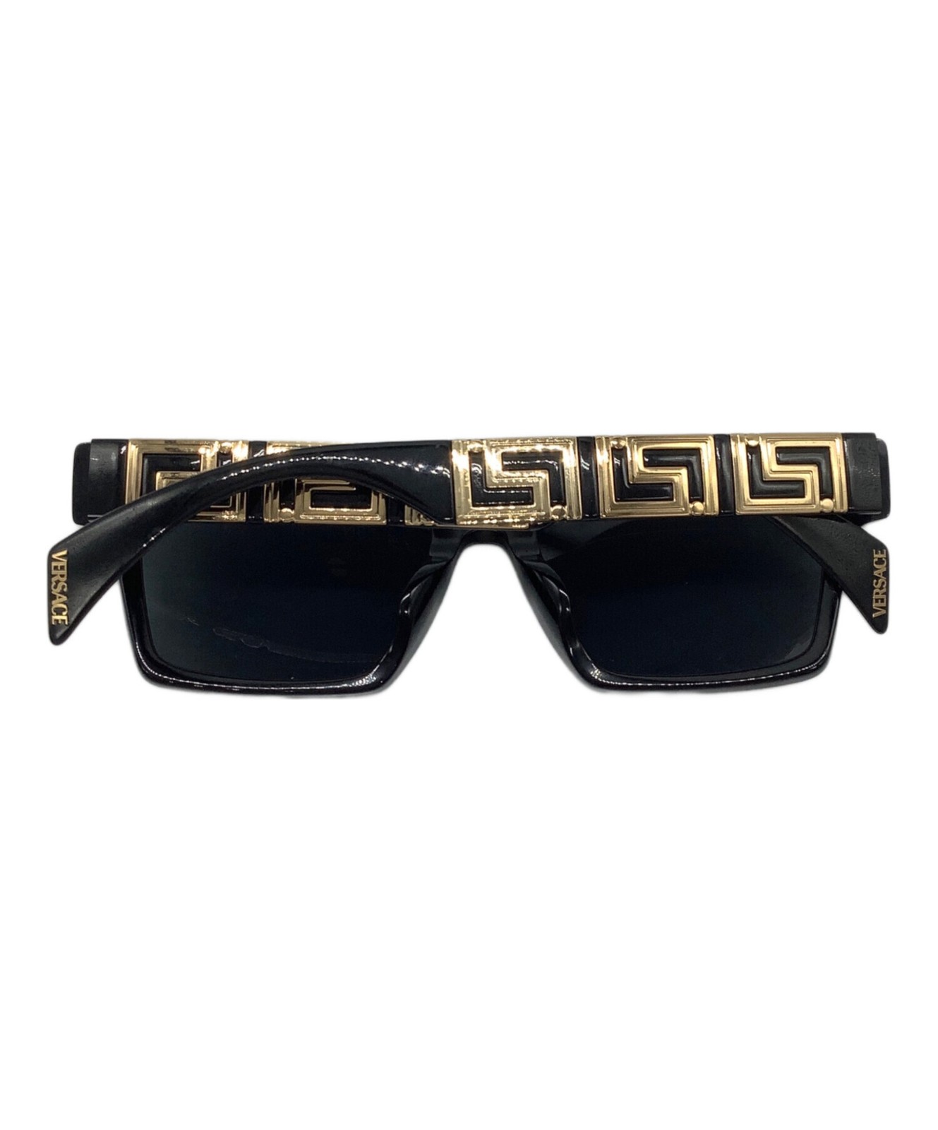VERSACE Men's Sunglasses 4445-F Black Used Logo Temple Fashion Accessories thumbnail 2