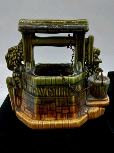 Vintage McCoy Pottery Wishing Well Planter Vase
