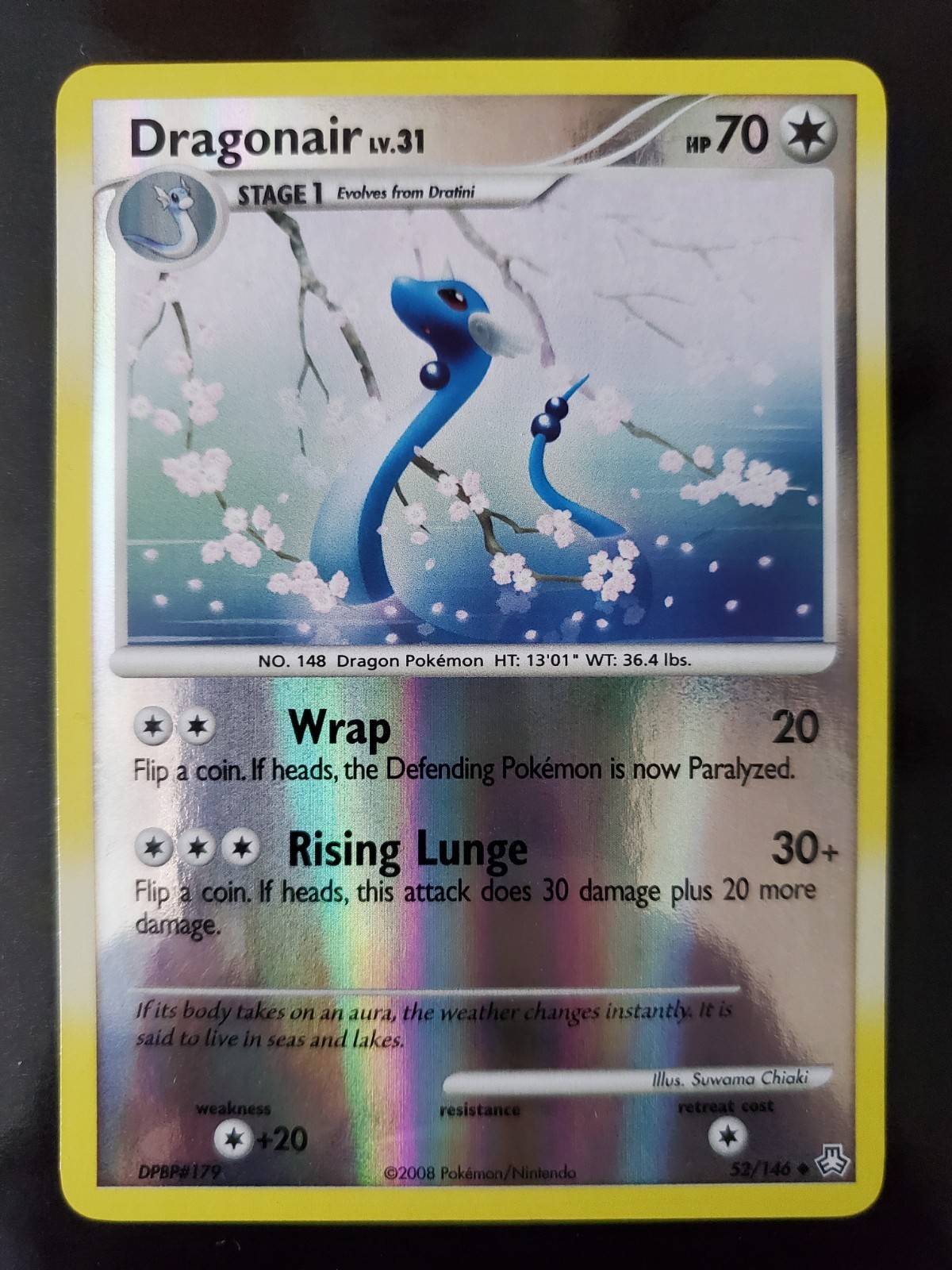 Dragonair 52/146 Reverse Holo Pokemon TCG Card Diamond Pearl Legends Awakened LP
