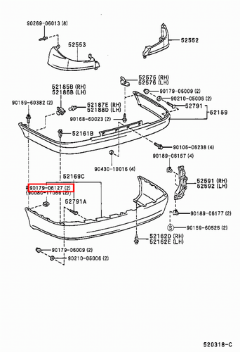 Genuine Hilux TGN121 TGN110 TGN10 RZN193 RZN174 RZN173 RZN169 RZN168 U Nut - Picture 18 of 20