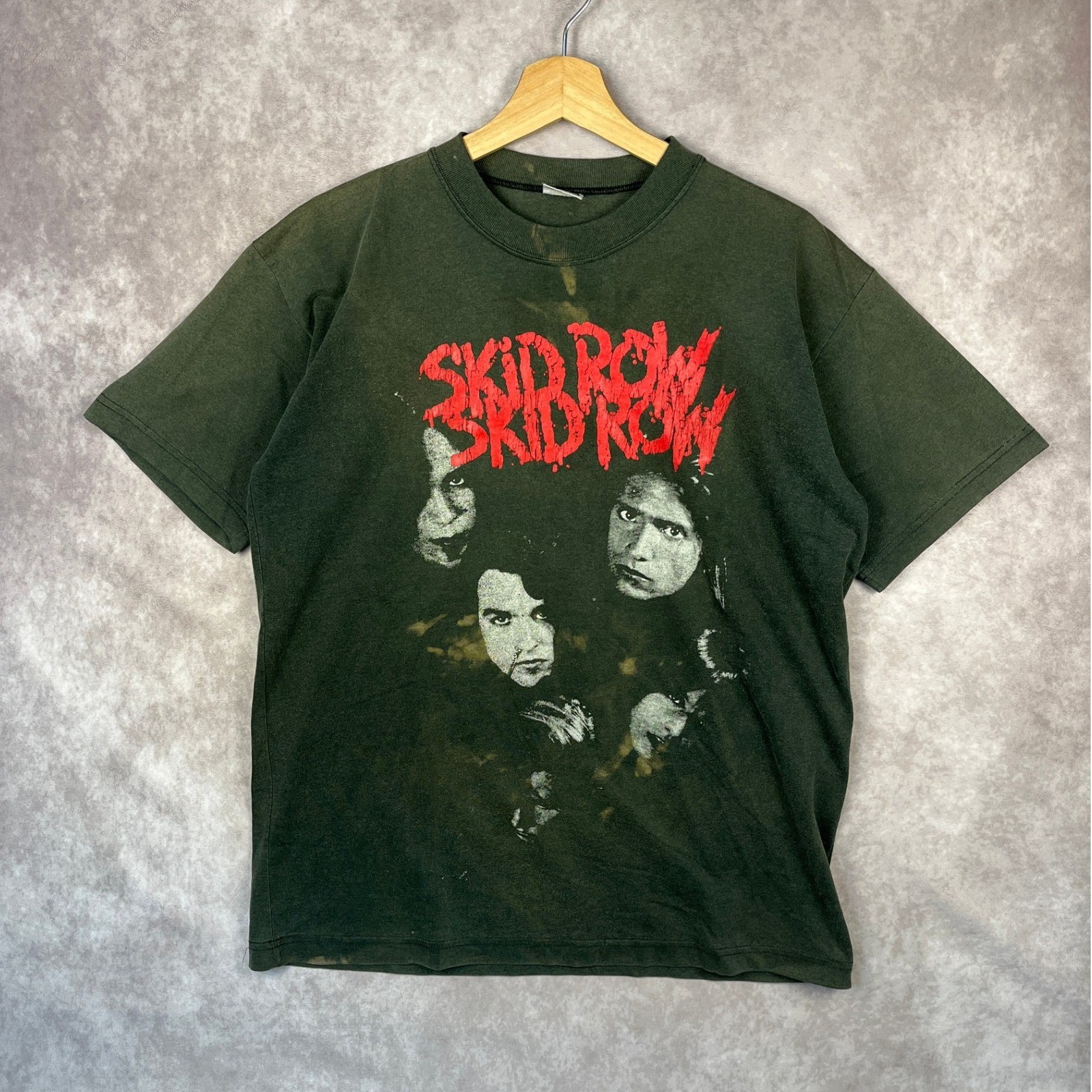 FILA T shirt vintage anni 90 Skid Row Band stampa grafica musica rock metal maglietta