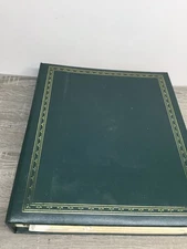 Vintage Handmade Recipe Scrapbook Binder with Clipped Recipes Collectible