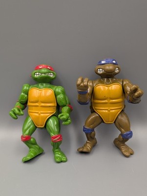   2x Vintage TMNT Turtles Figuren - Raphael & Donatello  Playmates 1988 Mirage 