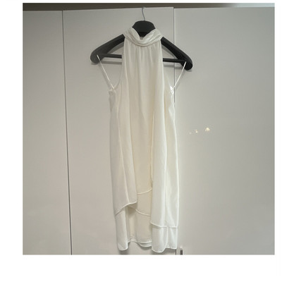 Zara Basic Damen Top S Weiß Camisole Spaghettiträger Wasserfallausschnitt