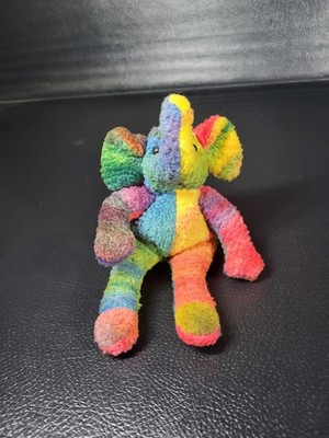 90s Rare Kelly Toy Rainbow Giraffe 5'' Plush Stuffed Animal Jungle Zoo