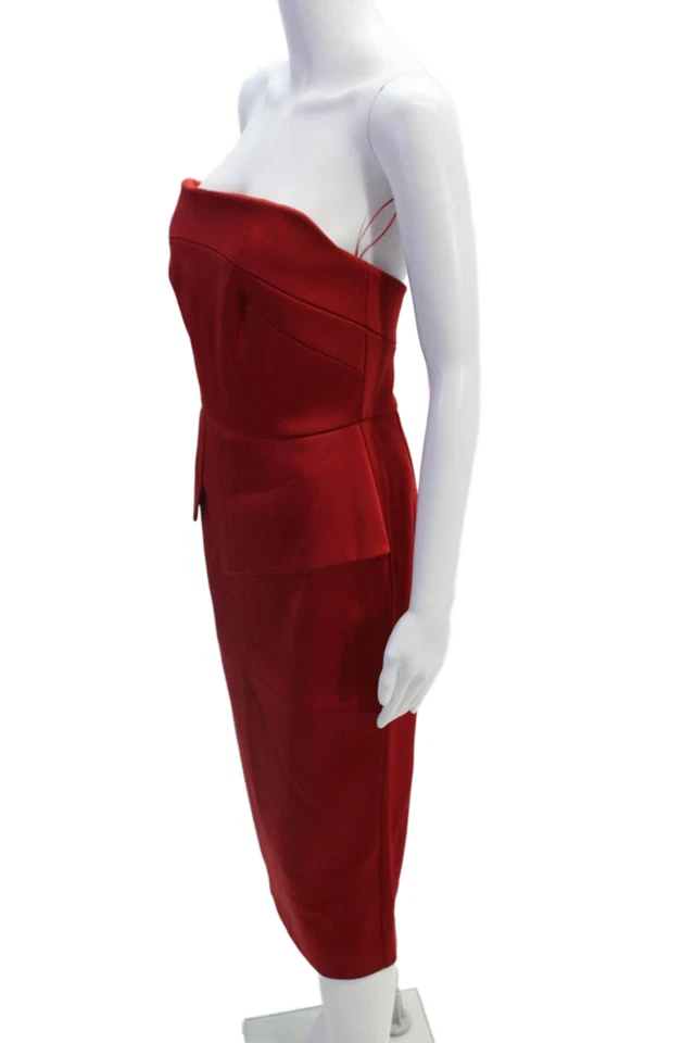 Vestido lápiz ceñido al cuerpo rojo edición limitada para mujer Net-A-Porter talla 8 Foto 2 de 4