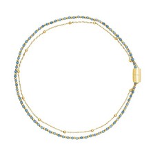 Collana Breil Magnetica System Out of the Blue TJ3762 Acciaio Donna perline Blu