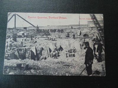 Convict Quarries, Portland Prison, Posted 1907