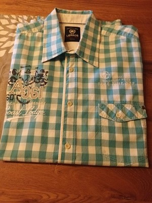 Herren Hemd LERROS XL, kariert kurzarm TOP