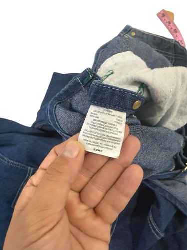 Liberty Womens Washed Denim Bib Overalls Stonewashed Indigo Blue Small - Picture 7 of 7