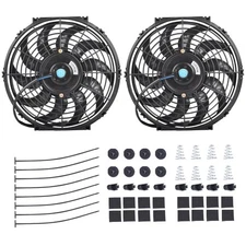 12" Electric Radiator Cooling Fan Assembly Kit,High Performance Cooling Radiator