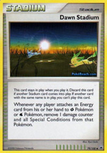 4x NM-Mint Dawn Stadium - 79/100 - Uncommon Pokemon Majestic Dawn