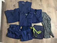 Lot Of Navy Blue Women  s Scrubs Nursing Medical