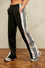 WOMENS ADIDAS ORIGINALS ADIBREAK POPPER TRACK PANTS BLACK & WHITE SIZE XL 20-22