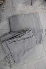 BOLL BRANCH 100 Cotton Percale King Flat Sheet fitted Sheet in light gray