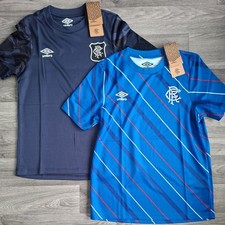 Glasgow Rangers 2 Home Pre Match Tshirts Size JL Age 13 (158cm) Umbro BNWT