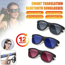 Smart Glasses Earphones 150+ Language Voice Translation AI Translator Glasses A+