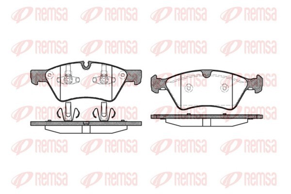 Bremsbelagsatz Scheibenbremse Remsa 1179.00 FüR Mercedes Klasse W164 GL X164 AMG-image