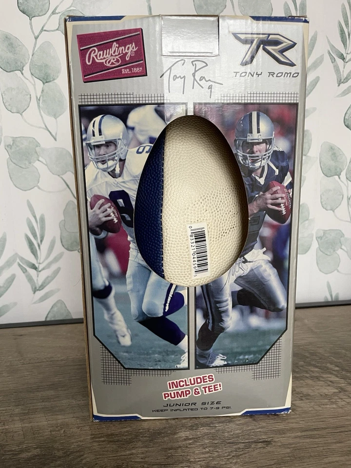 Tony Romo Dallas CowboysJunior Size Football, Damaged Box And Missing Inflator - Image 3 of 4