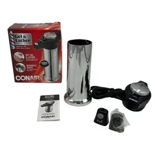 NIB Conair Barber Gel & Lather Heating System Deluxe Chrome Finish Silver HGL11