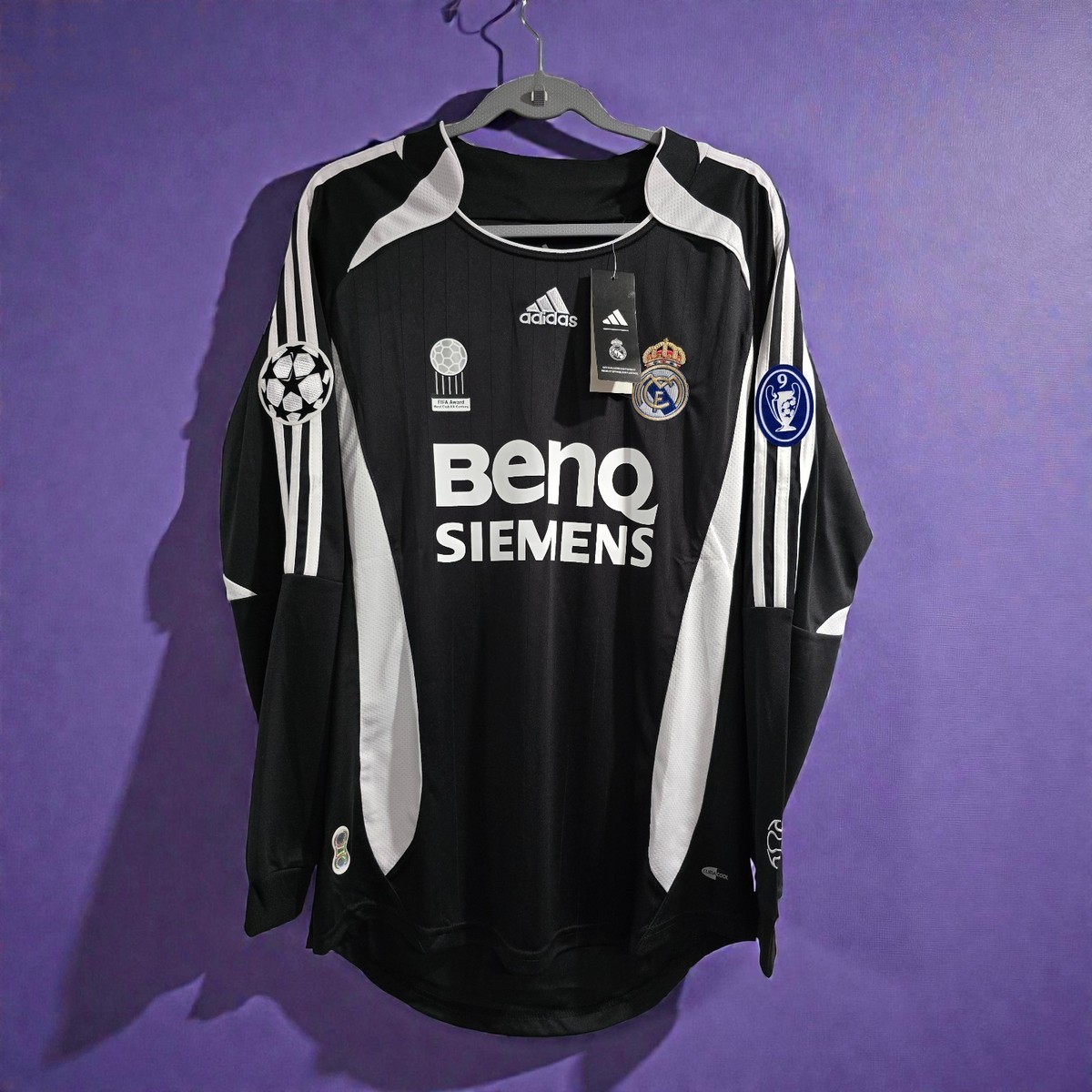 001 - R. Madrid 06/07 Away UEFA - Black - Beckham #23 - 2XL (Run