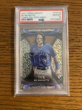 2021 Topps Update #TTA-13 Bo Bichette Topps Tek 70th Anniversary PSA 10 POP 4