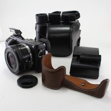 Kit fotocamera mirrorless Sony α NEX-6 16-50 mm obiettivo zoom potenza pacchetto usato