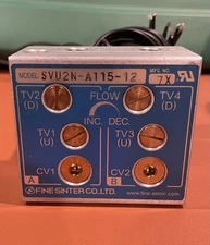 FINE SINTER CO., LTD. Model SVU2N-A115-12 Hydraulic Solenoid Block 115vac
